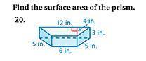 Find the surface area of the prism. Whoever solves this will guarantee get Brainliest Answer!!!