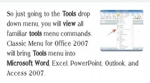 How tp access to all tools in ms word