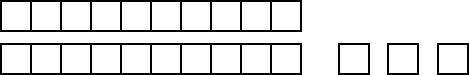 This diagram shows three small squares and two rectangles composed of 10 small squares.

 
Diagram