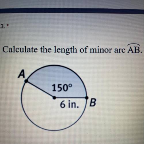 Calculate the length of minors are A&B