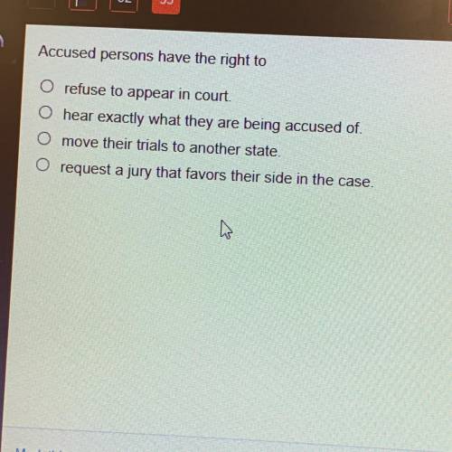 Accused persons have the right to