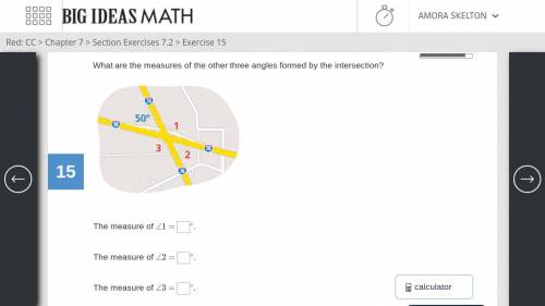 What are the measures of the other three angles formed by the intersection? Answer for 5 stars, tha