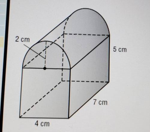 Find the surfacr area of the composite shape in square centimeters. Round to the nearest tenth.​