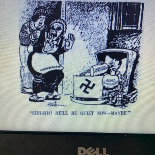 How does the political cartoon below demonstrate Appeasement?