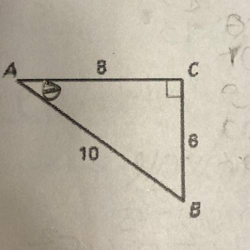 Find the sine, cosine, and tangent of acute angle A