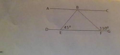 A. what is the relationship between FEB and ABE

b. what are the two parallel lines in this diagra