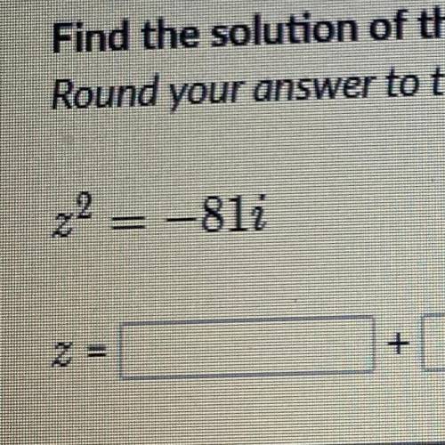 Find the solution of the following equation whose argument is strictly between 90 and 180°

Round