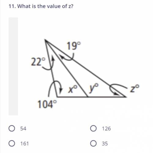 What is the value of z? Refer to the attached image. Show work pls :)