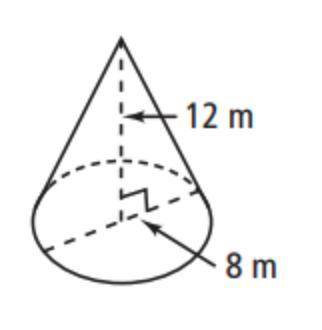 Please help! What is the volume of the cone?
Answer and explanation please! <3