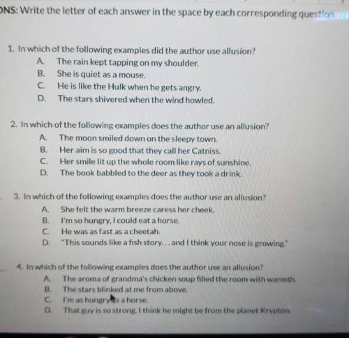 Plz help1. a, b, c, or d2. a, b, c, or d3. a, b, c , or d4. a, b, c, or d​
