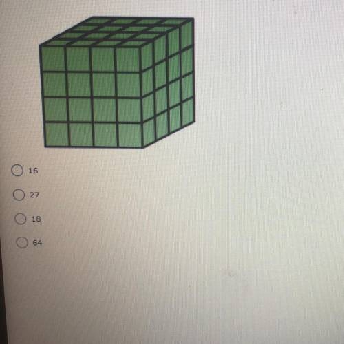 How many unit cubes are on each layer of this cube