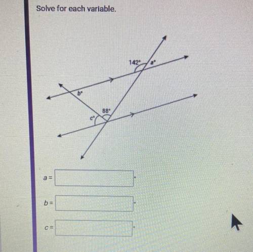 Help Me Plz
D. Tell how you found the value of each variable