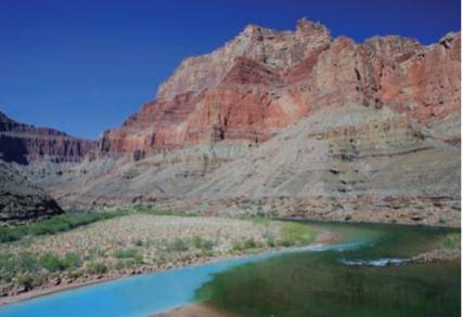 Which phrases apply to the formation of the Grand Canyon?

Choose all that apply.
medium scale
lon