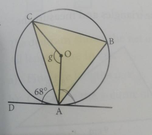 Okie, so i had to find angle g in the following diagram and kept on getting 92° while the book says