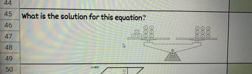 What is the solution for this equation?