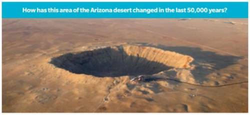 How has this area of the Arizona desert changed in the last 50,000 years?

PLEASE READ INSTRUCTION