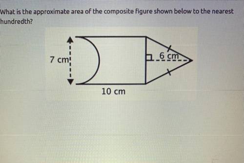 How do I find the approx. area of the composite figure?