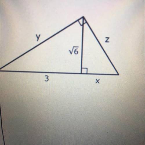 Find x,y,z geometric mean