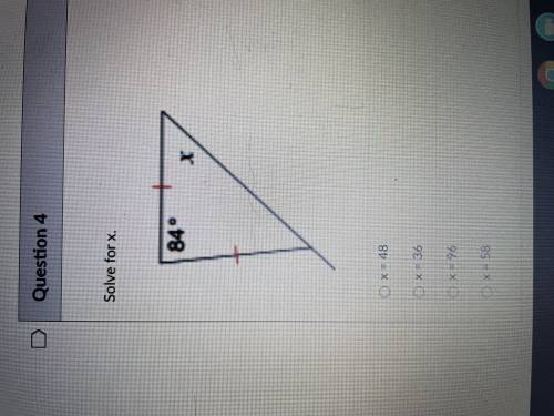 Solve for x. Pls and thank you.