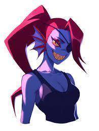 Draw undyne in your style send art asap for brainest change her hairstyle to a short punk hairstyle