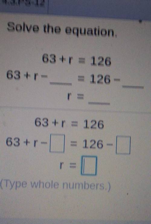 Solve the equation  pleasse someone please help will give brainliest pleeeasse ​