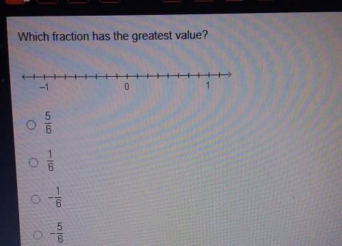 What fraction has the greatest value? ​