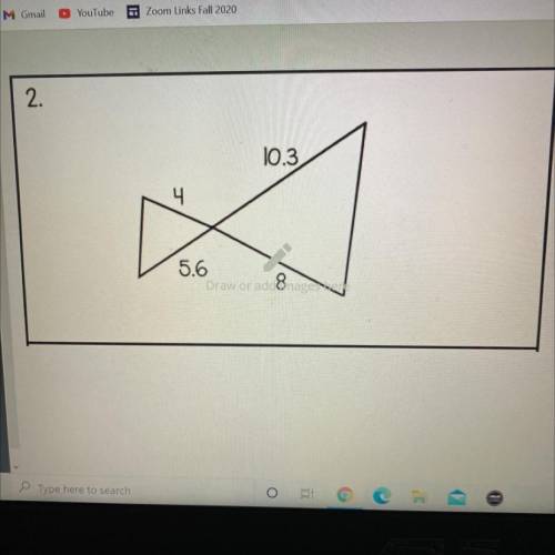 Are the triangles similar? If so, which shortcut (SSS,SAS,AA) proves the are similar?