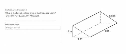 PLSSSSS HELPPPPPP MEH ;^;
What is the lateral surface area of the triangular prism?
