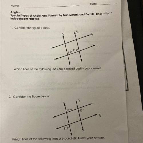 Please help me figure out which lines are parallel and why