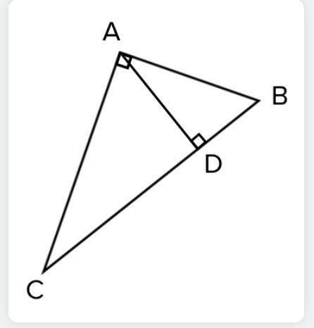 In the following diagram, the length of AB is 5 units, and the length of BD is 3 units. Find x, the