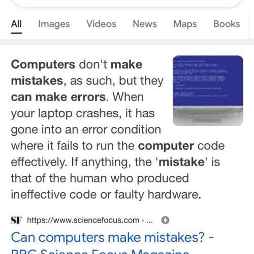 Why do computers make mistakes​