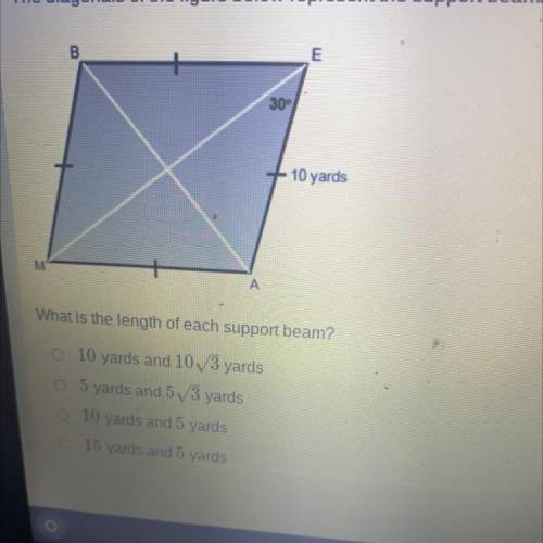 What is the length of each support beam?