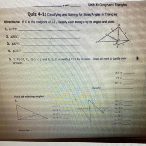 Quiz 4-11 Casilying and Sling for Side Angles in Tringles

Directions To the point y exchange by i