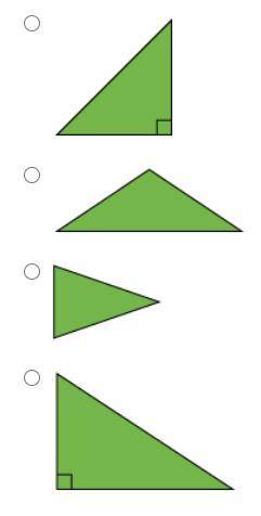 Which triangle is a right isosceles triangle?