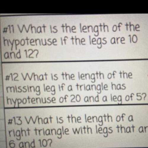 Number 12- What is the missing leg