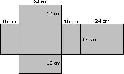 What is the surface area of the container?

A. 
1,228 sq cm
B. 
1,636 sq cm
C. 
219 sq cm
D. 
818