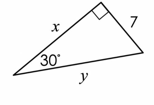 Special right triangles: find the value of each variable