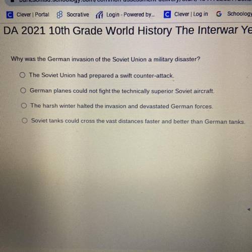 Why was the german invasion of the soviet union a military disaster! I’ll mark brainliest