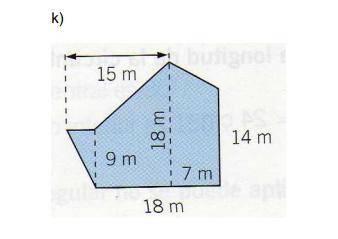 Calcula el área de la siguiente figura