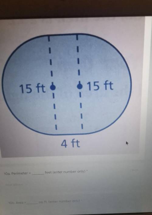 What the perimeter and area of this shape?​