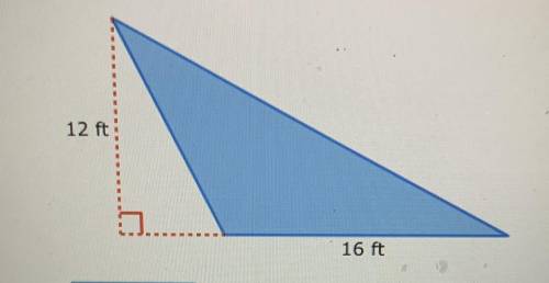 What is the area of the shaded region?
_____ Square units