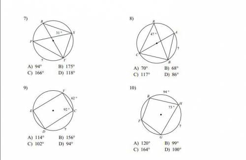 PLEASE HELP IM BEING TIMED WILL MARK BRAINLIEST!!

Find the measure of the arc or angle indicated.