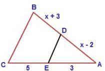 Given DE || BC, find the length of BD