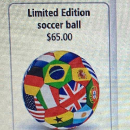 A sports store sells a total of 70 soccer balls in one month and collects a total of $2,400. Write