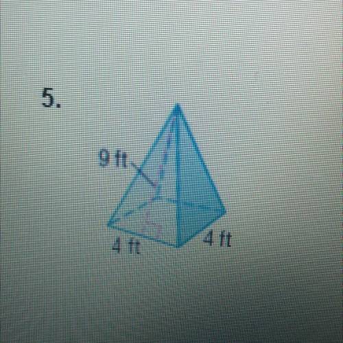 Find the surface area of each pyramid round to the nearest tenth if necessary