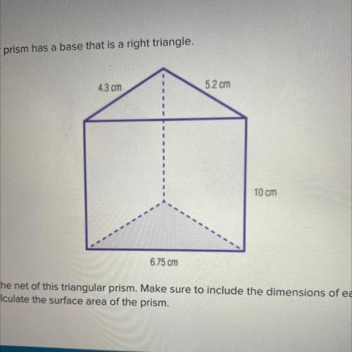 SOMEONE HELP PLZ !! 74 points lol and brainliest .

The following triangular prism has a base that