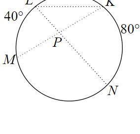 The dotted lines show how to cut the pie. Identify m∠LPM.

Please no links. 
Whoever gives me a fu