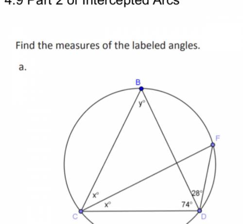 Find the measures of the labeled angles