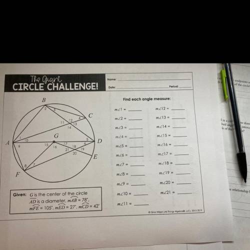 Quiz 10-1: intro to circles, central angles and arcs, arc lengths