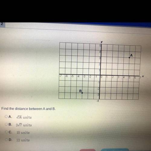 Find the distance between A and B